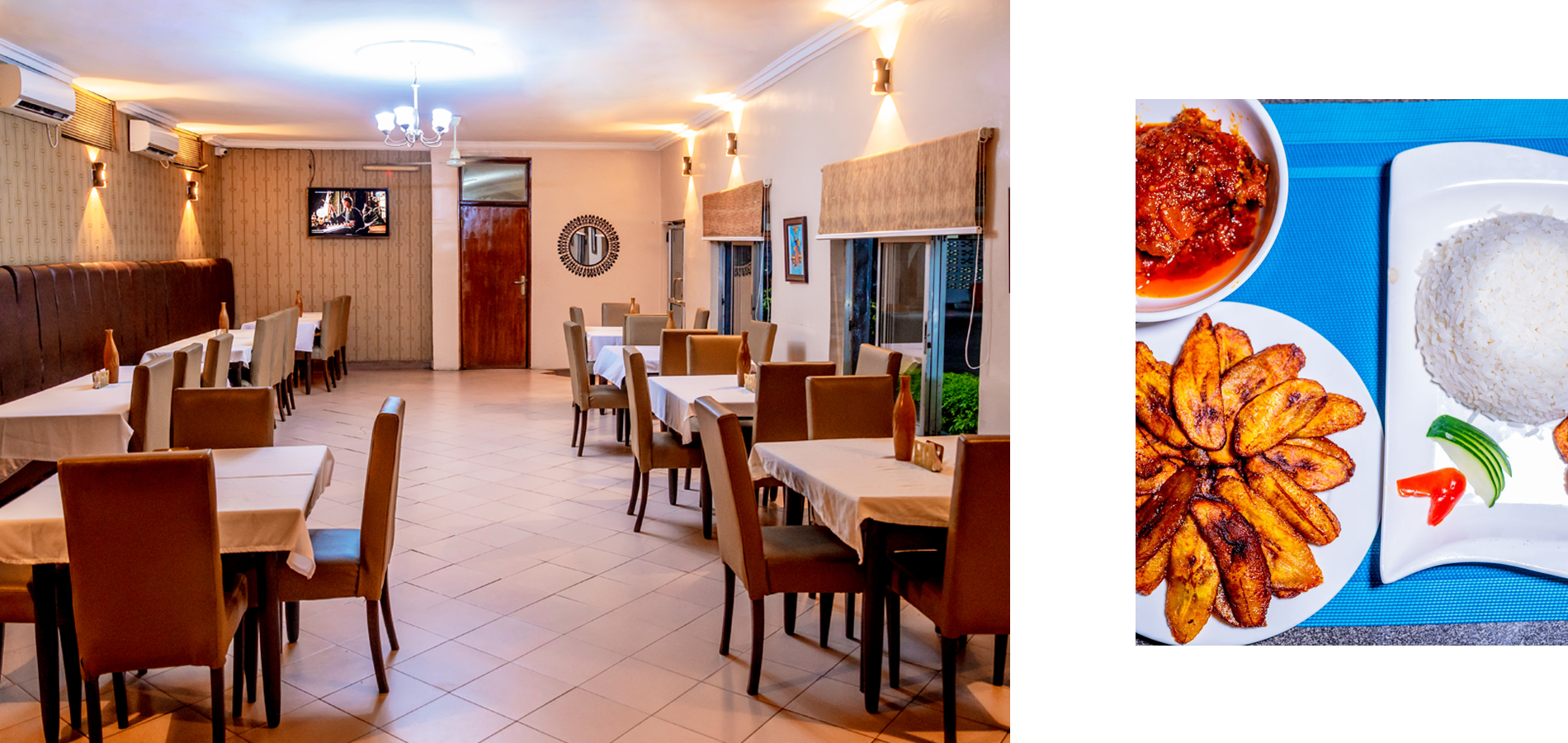 Dinning and plate view